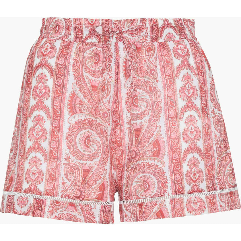 The Audrey Short - Coral Corsica Paisley
