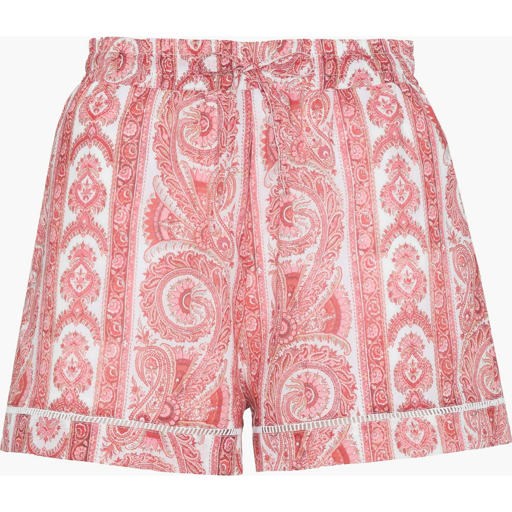 The Audrey Short - Coral Corsica Paisley