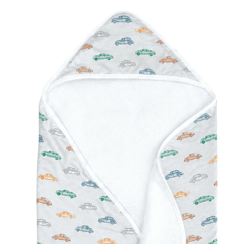 Hooded Towel in Vintage Vroom