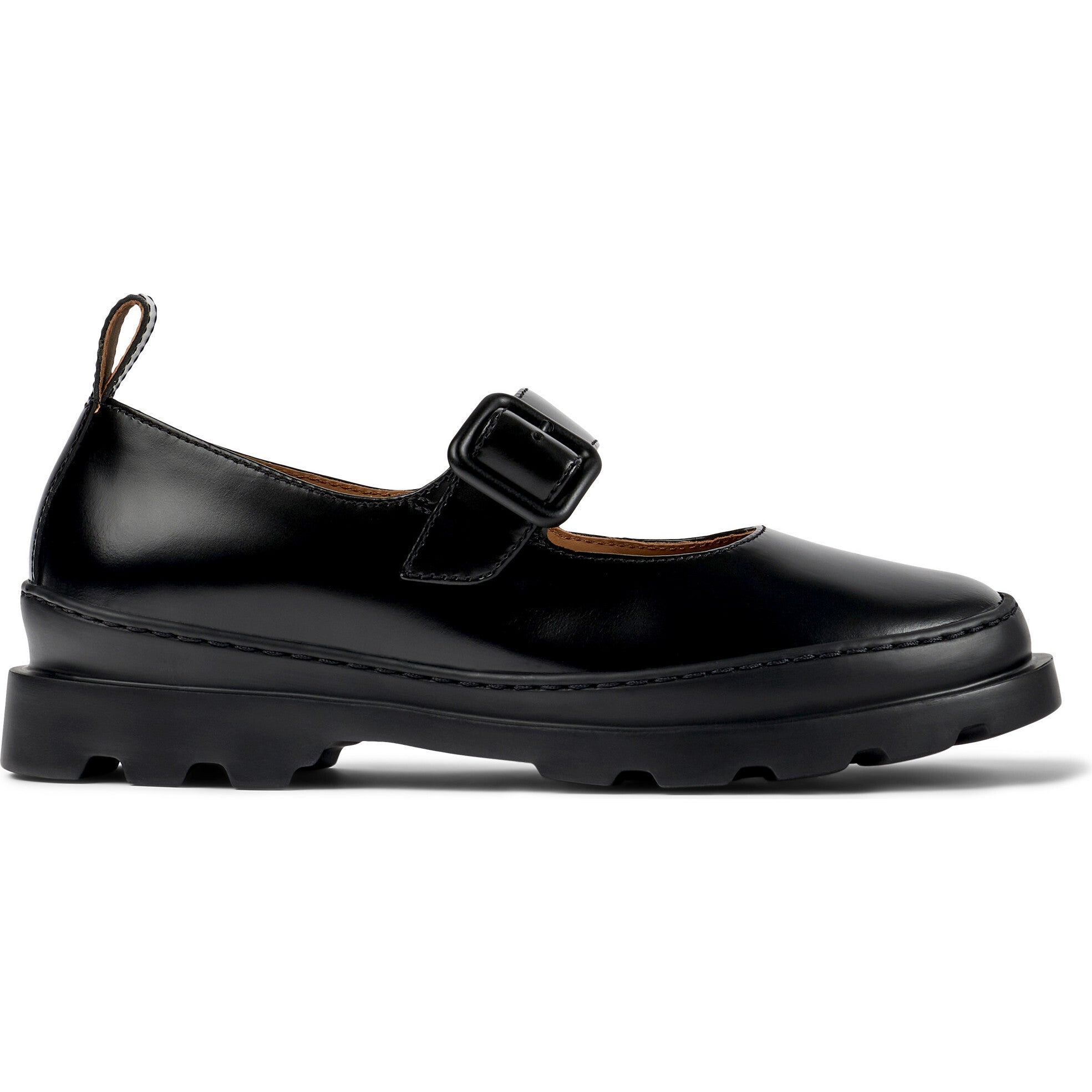 Women's Brutus Urban Style Mary Jane Flat Shoes, Black