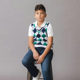 Organic Argyle Sweater Vest