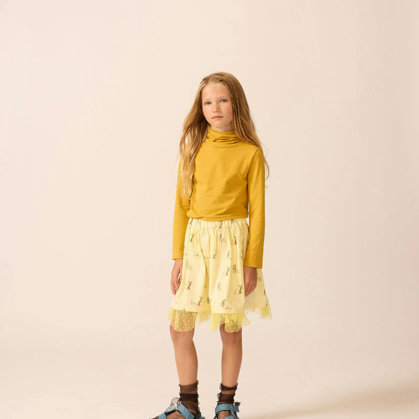 Essential Turtleneck in Melody Mustard