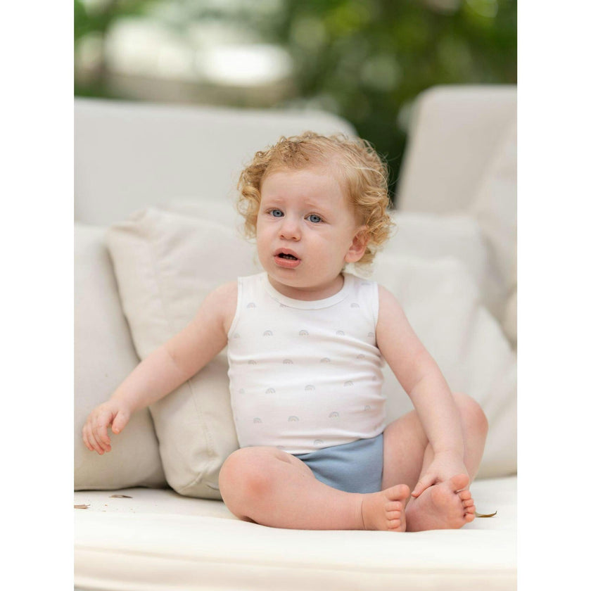 Boys Sleeveless Onesie & Bloomers Set