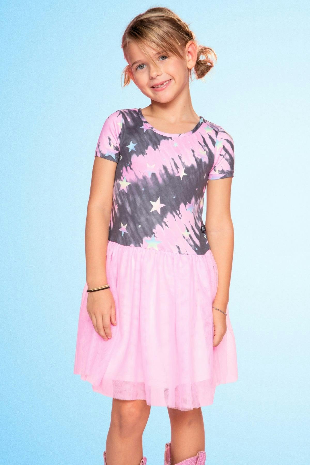 Simply Soft Short Sleeve Be Happy Tulle Dress