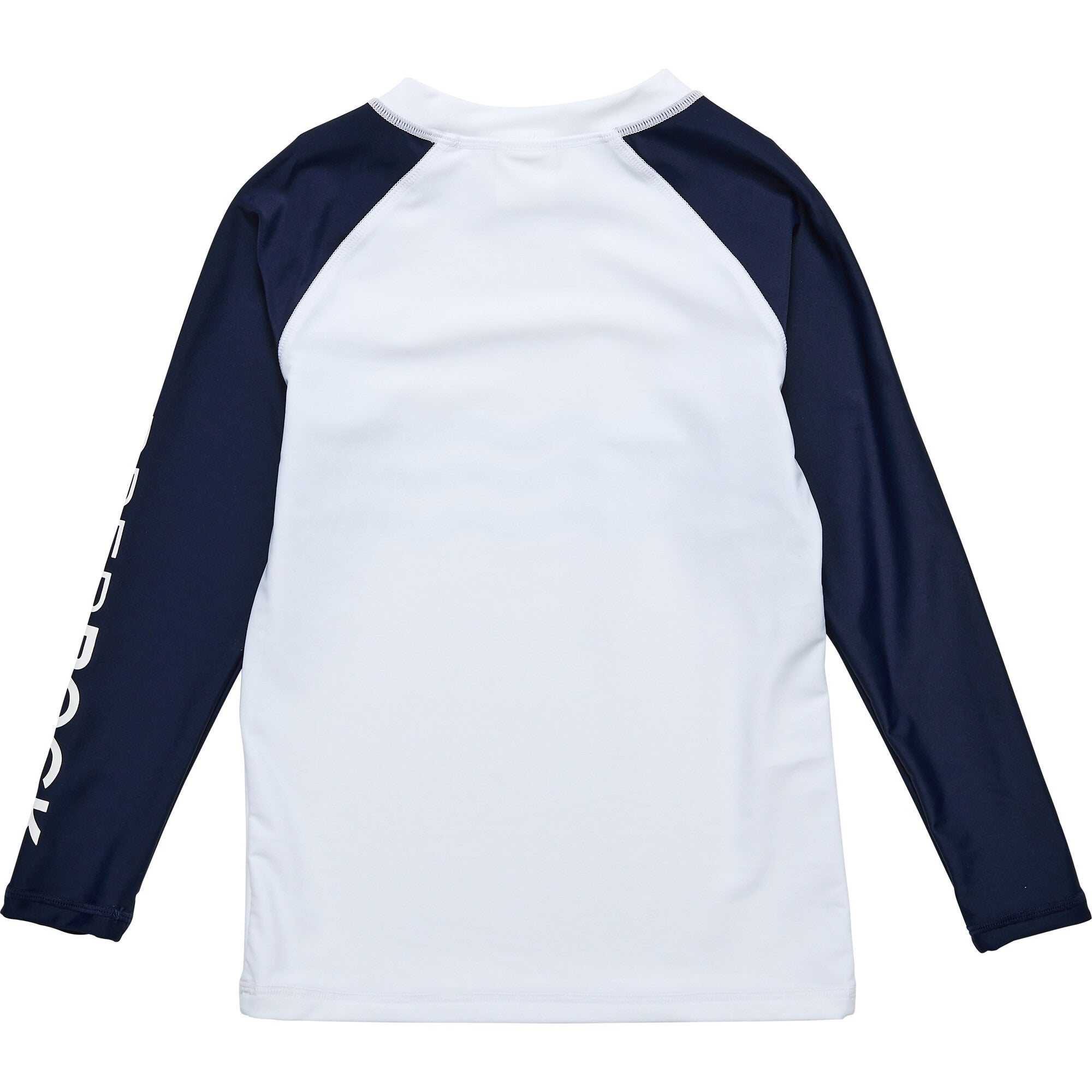 Wave Stripe LS Rash Top, White