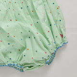 Baby Girls Jaipur Bubble- Pastel Green Polka Dot