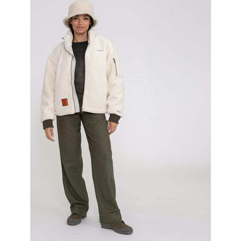 BOMBERS ORIGINAL Cleveland Fleece Jacket - Creme