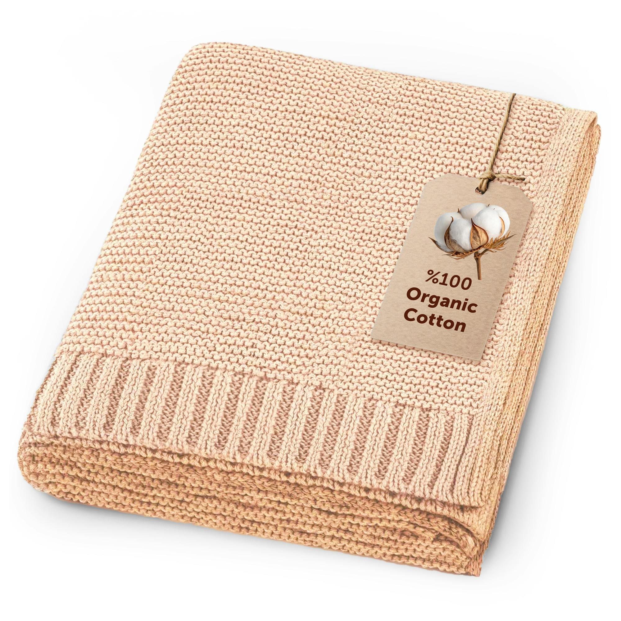 Soft Cotton Bubble-Knit Baby Stroller Blanket