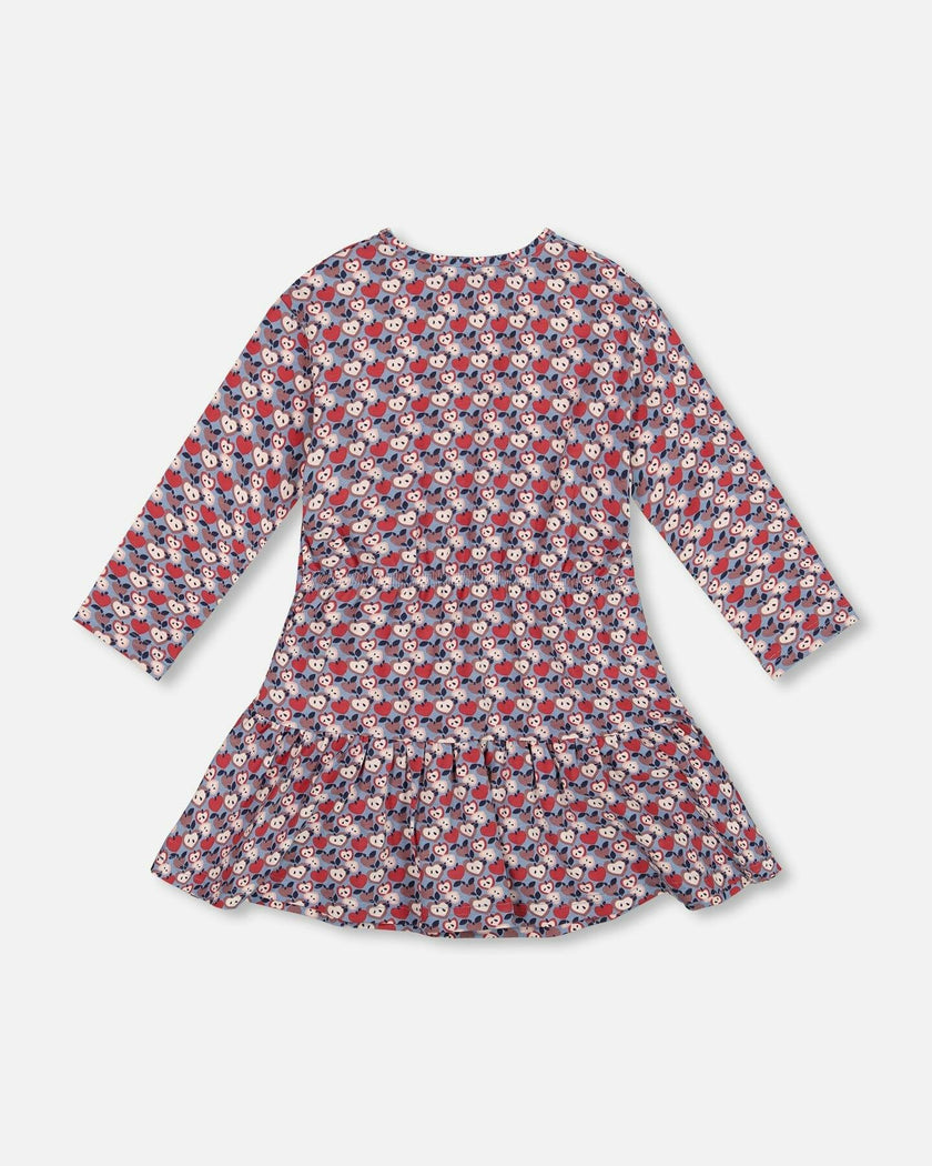 Organic Cotton Dress with Flounce Hem