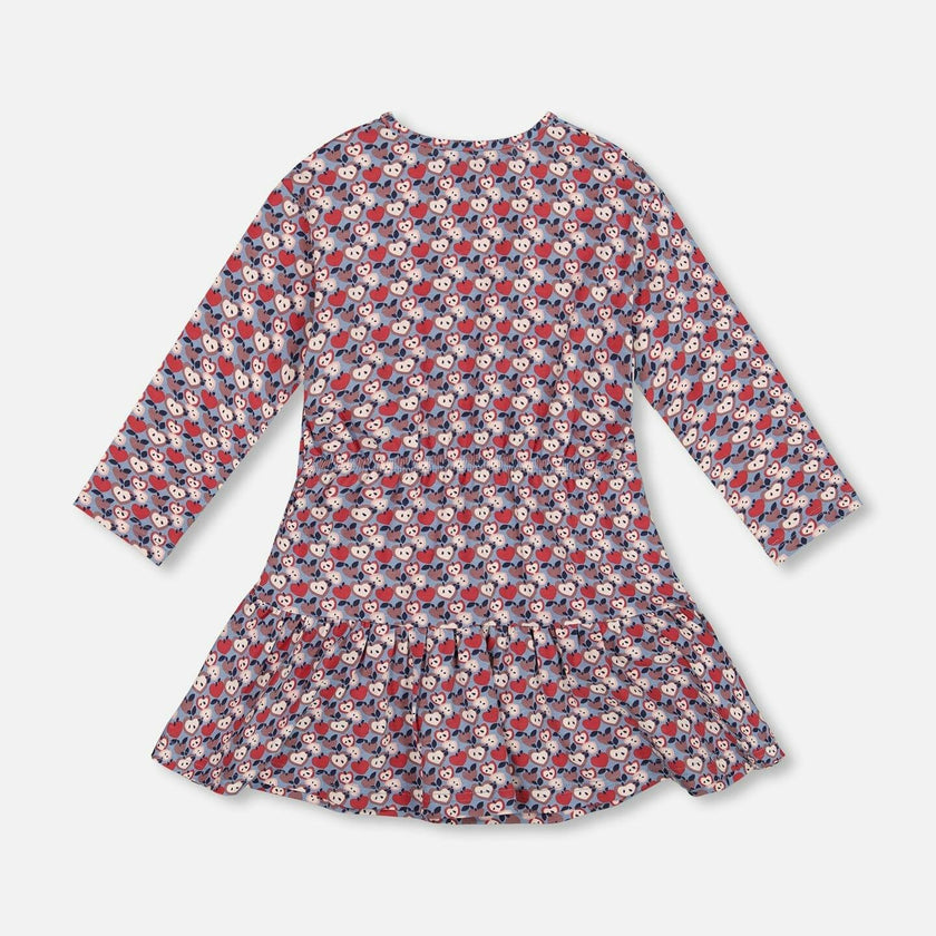 Organic Cotton Dress with Flounce Hem