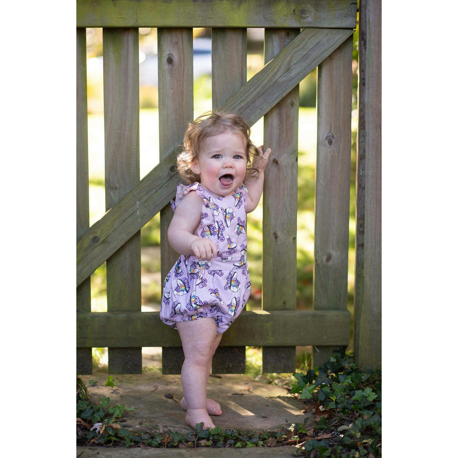 Bubble Romper in Roller Skates