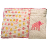 Organic Pink Elephant Quilt