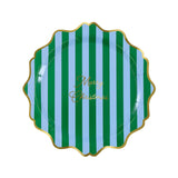 Striped Merry Christmas Side Plates