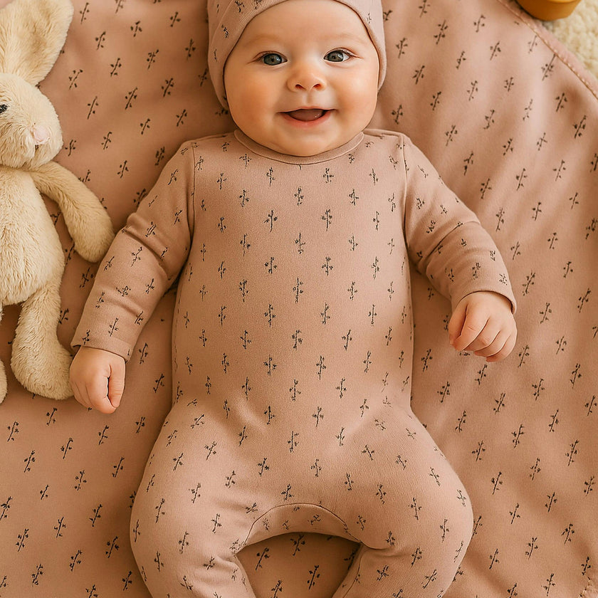 Printed Floral Footie