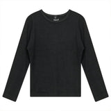 Thin Shell Ribbed Long Sleeve Shirt