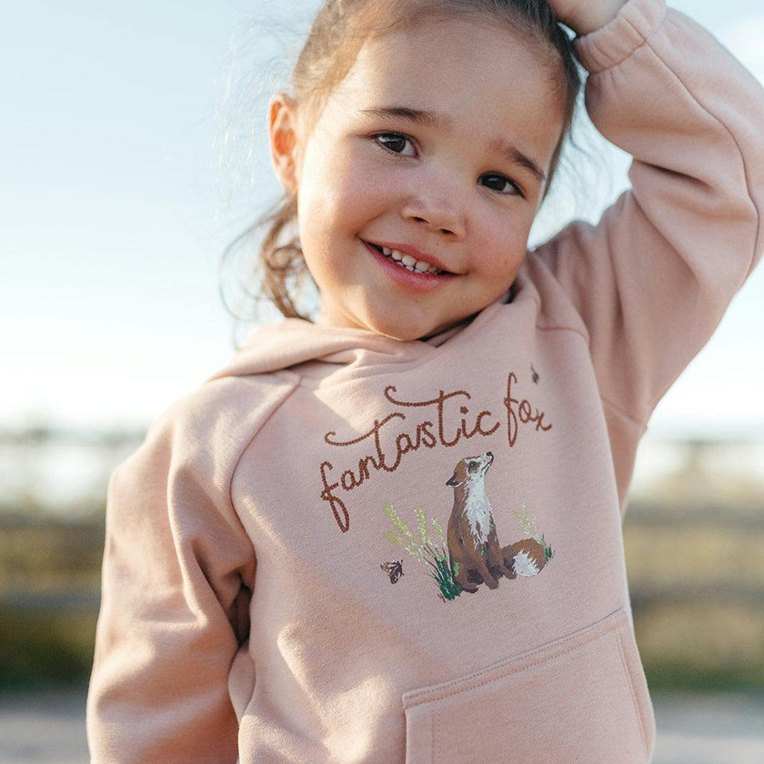 Dusty Rose Ear Hoodie