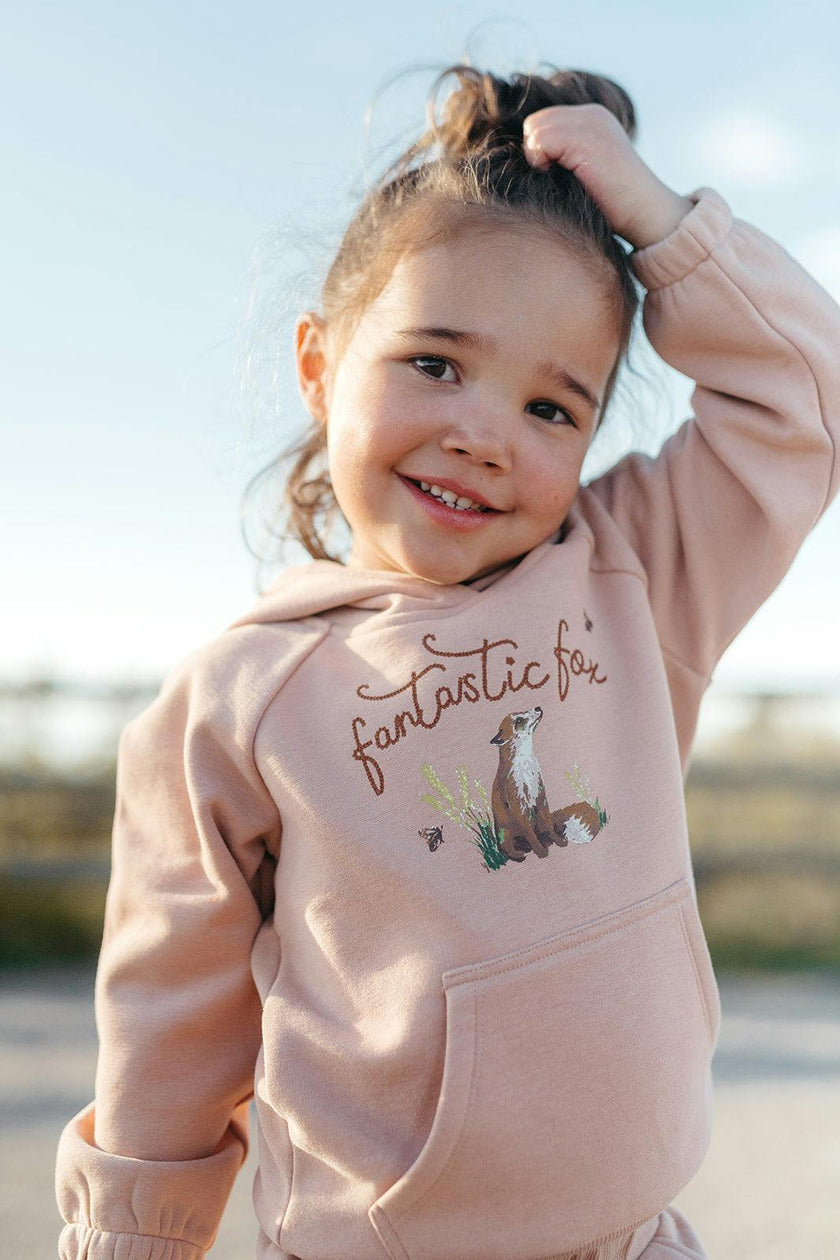 Dusty Rose Ear Hoodie