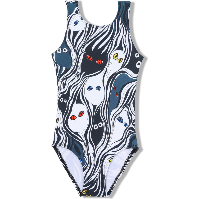 Spooky Eyes Leotard, Black