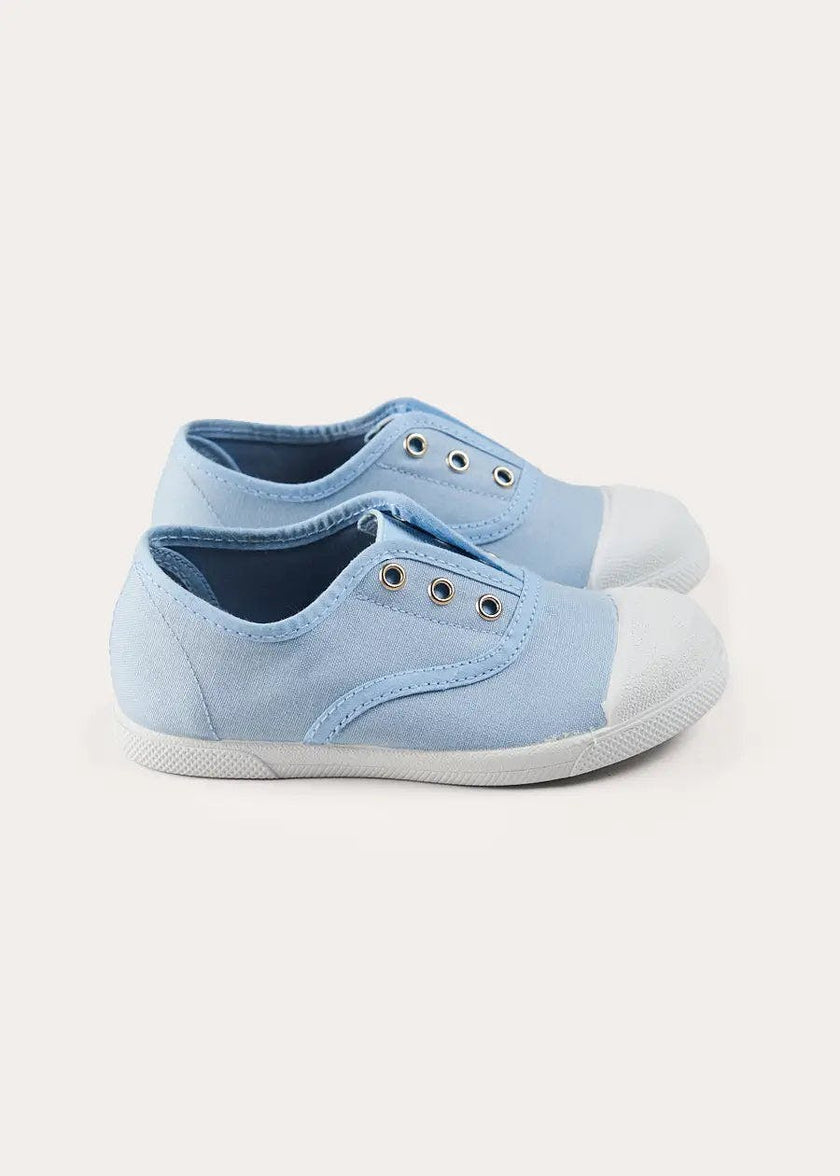 Canvas Plimsolls in Blue (20-37EU)