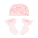 Crown & Bow Baby Hat Gift Set