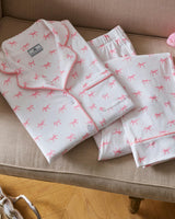 Women's Pima Pajama Set in Blushing Bows