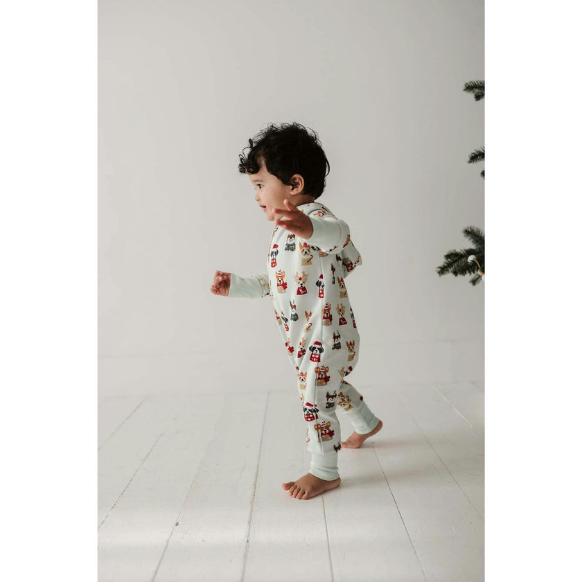 Baby Boy Terry Zip Romper