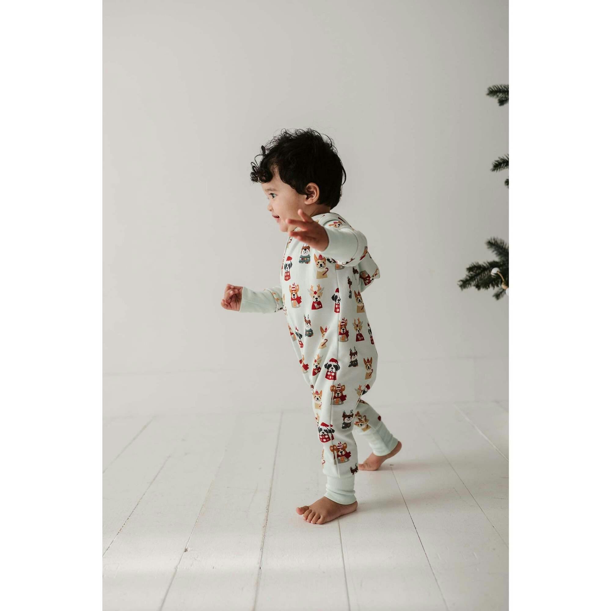 Baby Boy Terry Zip Romper