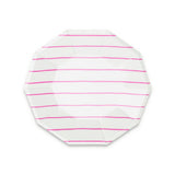 Cerise Frenchie Striped Small Plates