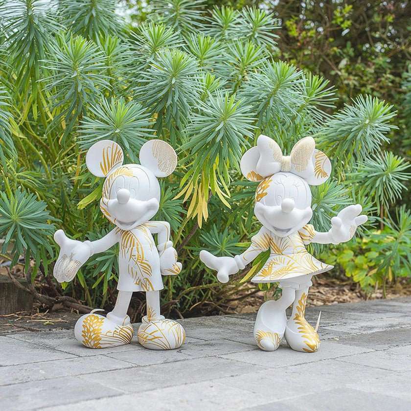 Minnie STAR STYLE White & Gold 12in