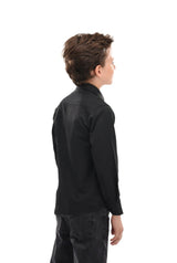 Black Solid Dress Shirt