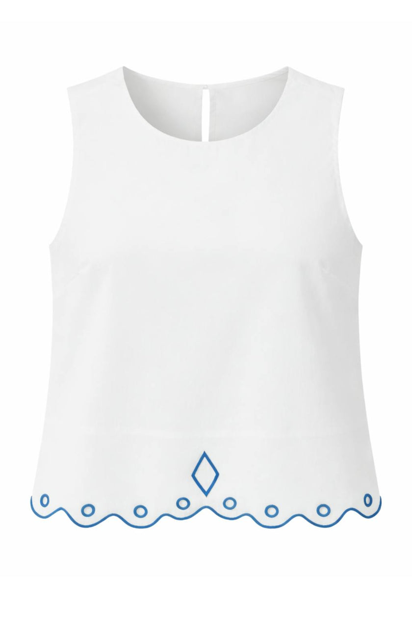 Sam Luca Tile Sleeveless Tank