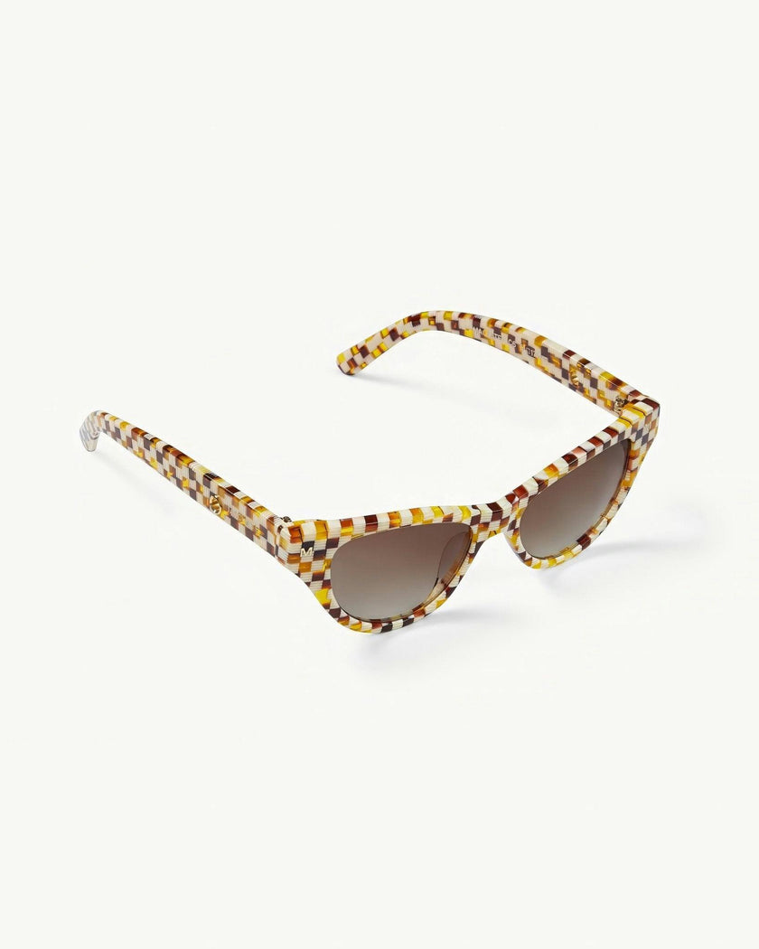 Suzy Sunglasses in Tortoise Checker