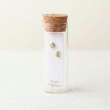 Opal Star Moon Stud Earrings