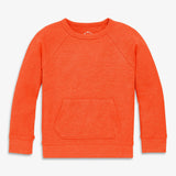 Kids heathered waffle pocket tee