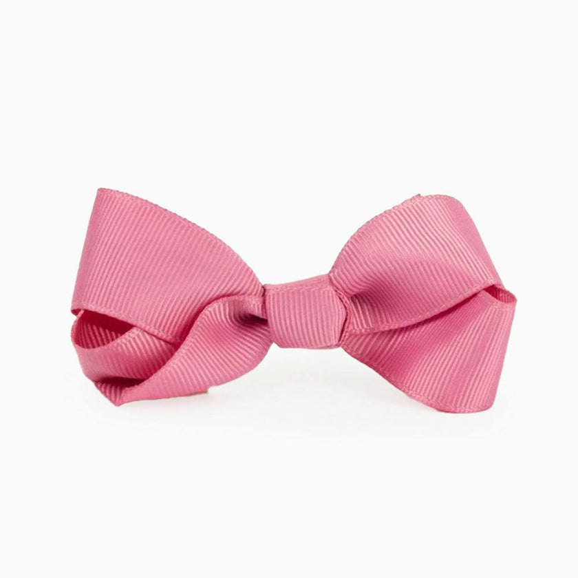 Large Bow Hair Clip in Dusky Pink
