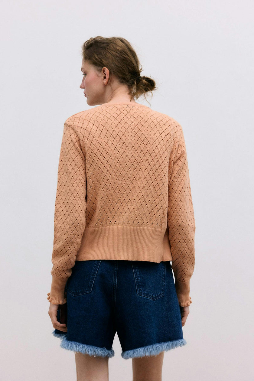 Lirio Woman Cardigan Peach Nougat