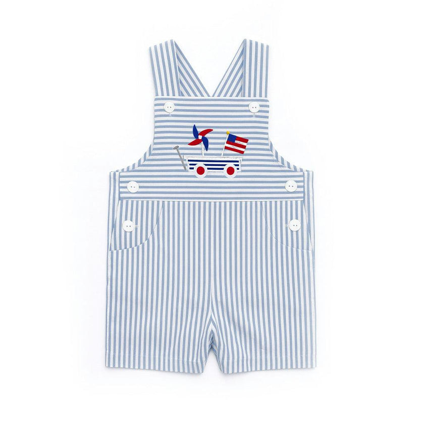 Seersucker Shortall With Wagon