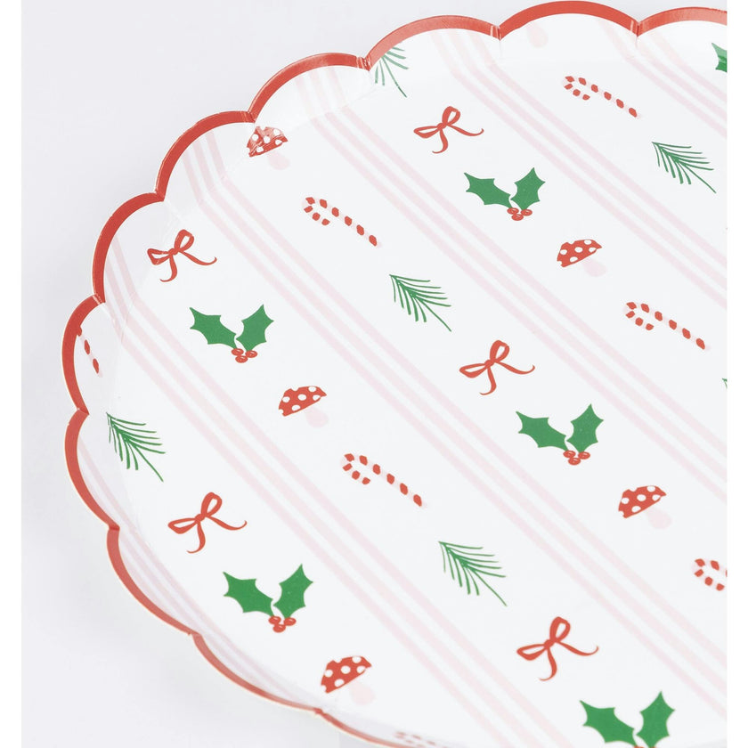 Festive Icon Stripes Side Plates
