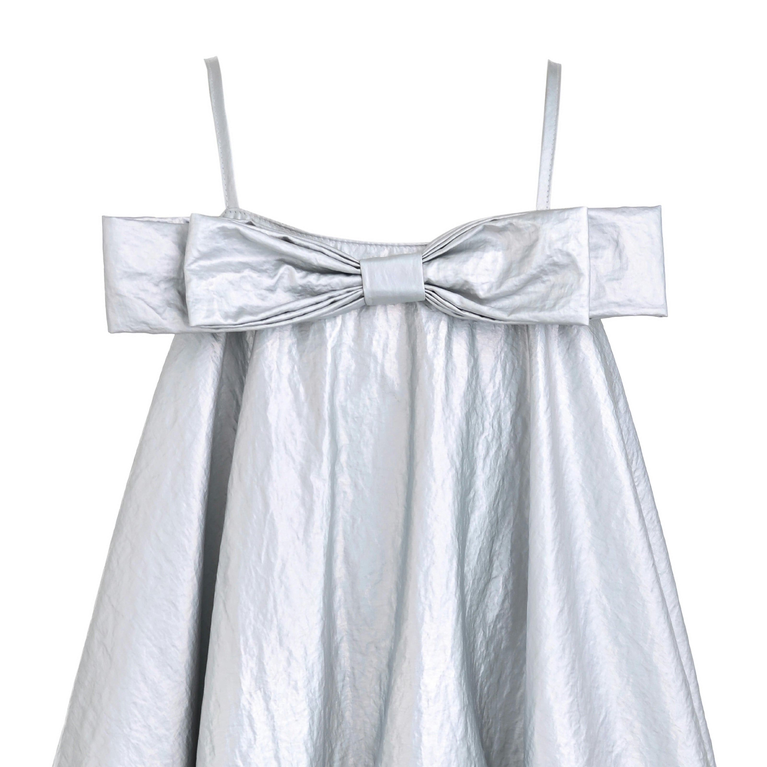 Silver Celestelle Bow Party Dress