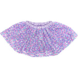 Sequins Skirt with Satin Waistband