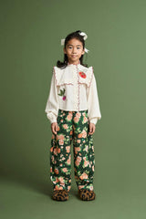 VEGETABLES  EMBROIDERY SHIRT ANGORA