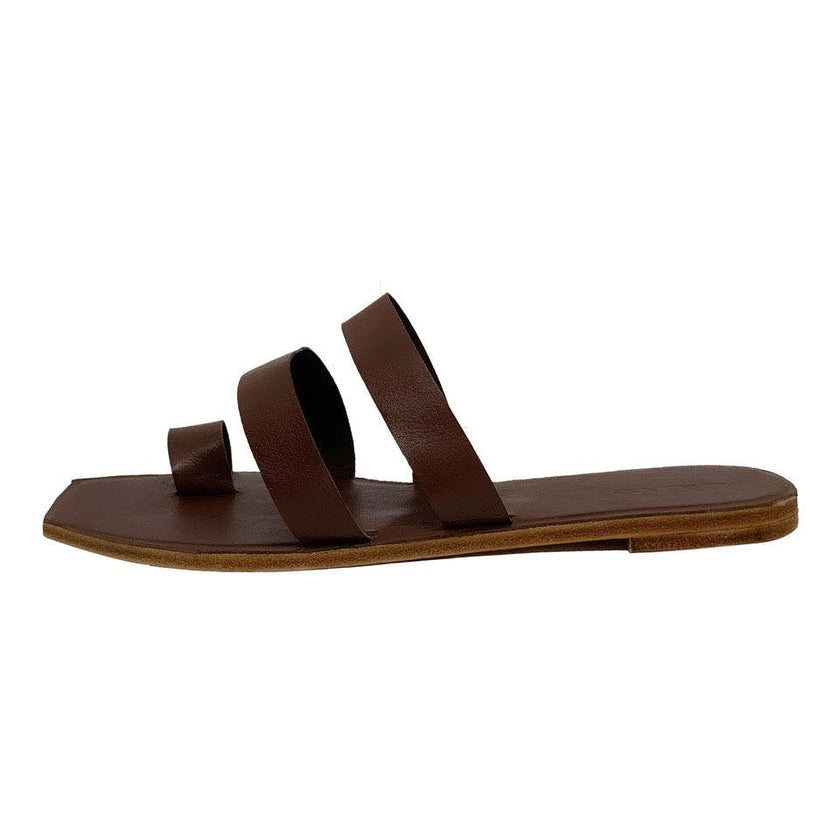 Trompe L'Oeil Women's Leather Slides