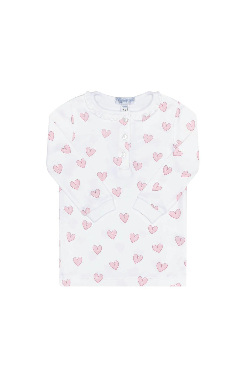 Pink Heart Print Pajama