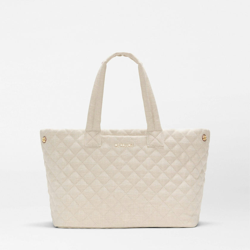 Sandy Linen Medium Metro City Tote