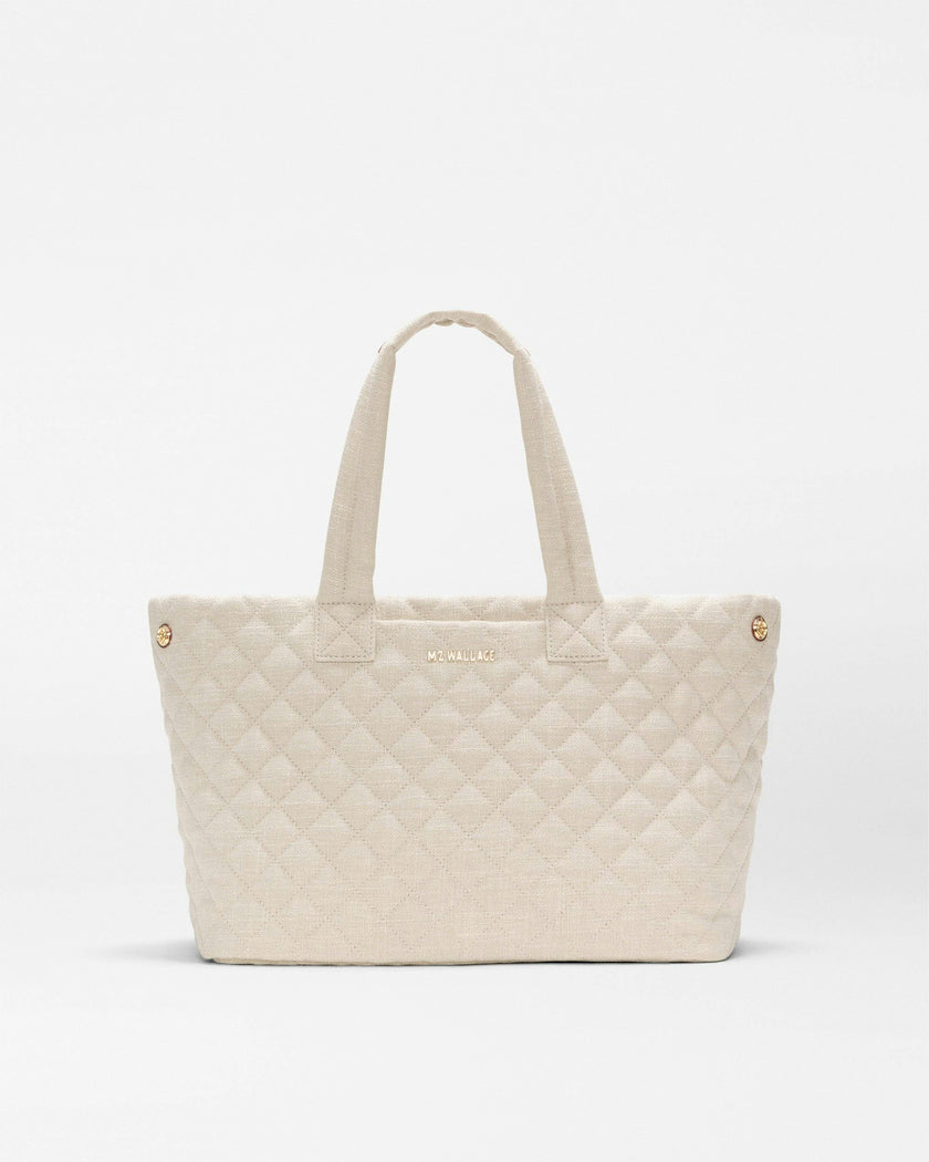 Sandy Linen Medium Metro City Tote