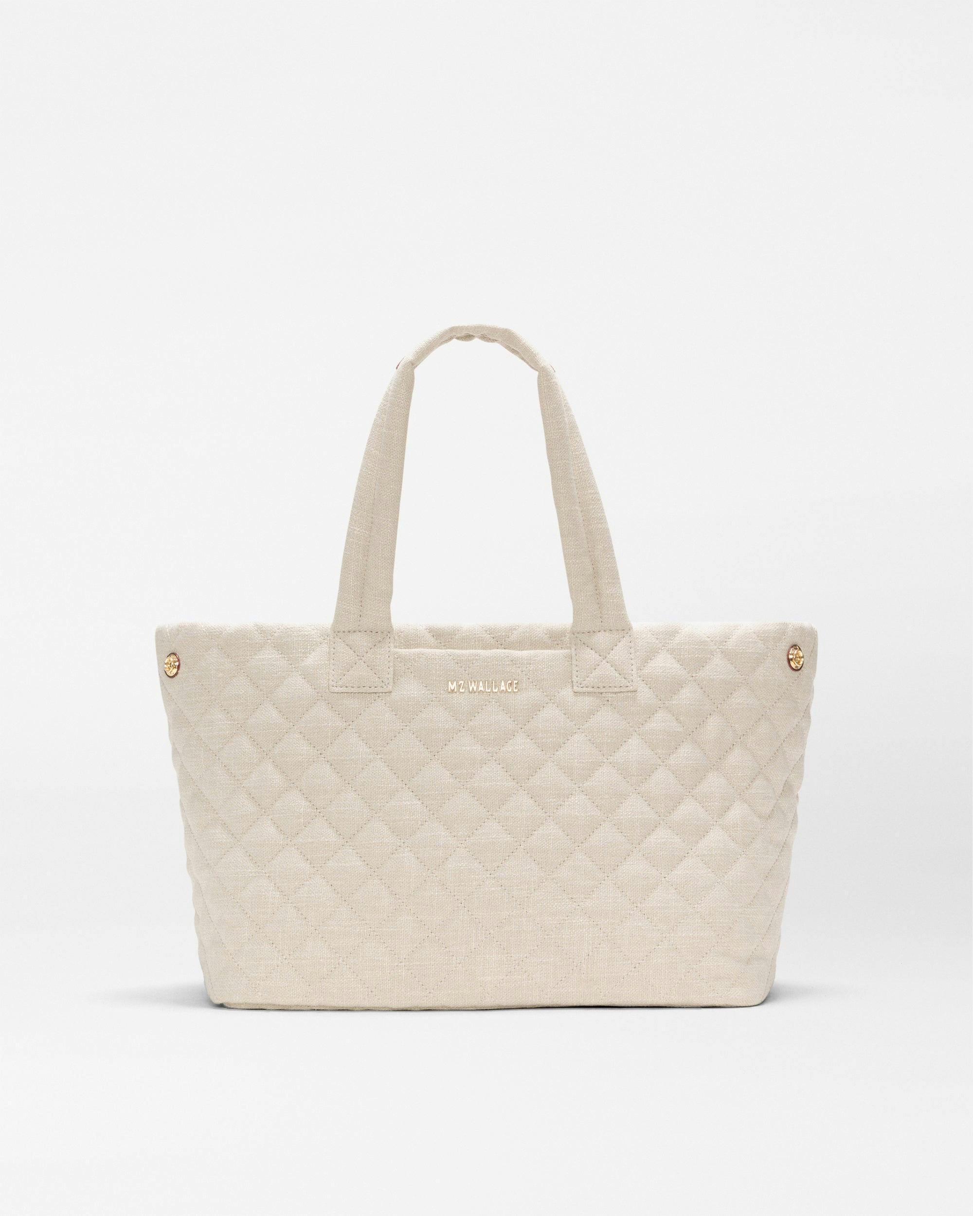 Sandy Linen Medium Metro City Tote