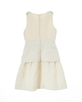 Daphne dress (ivory with gold metallic thread)