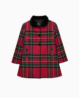 Matilda Swing Coat in Red Plaid