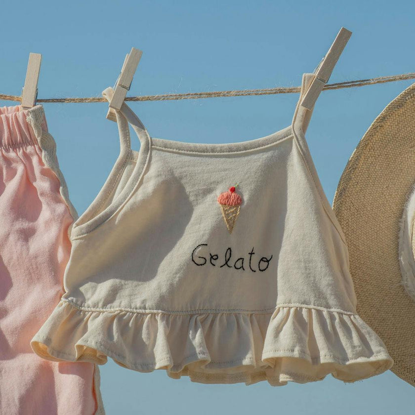 Wide-Leg Pant Set in Gelato