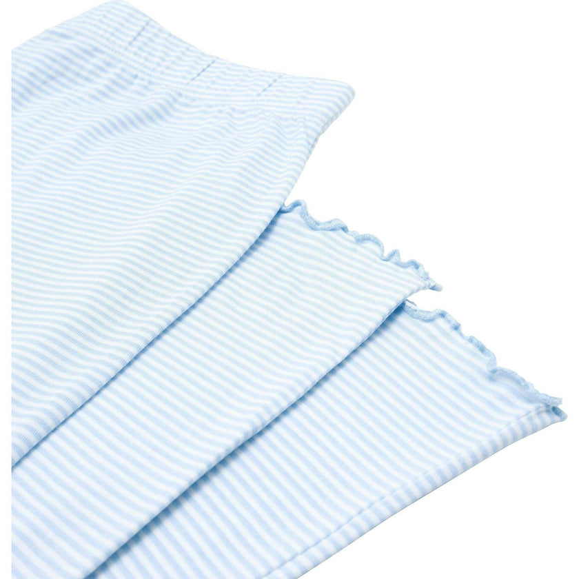 Women's Powder Blue Stripe Pima Pajamas Set